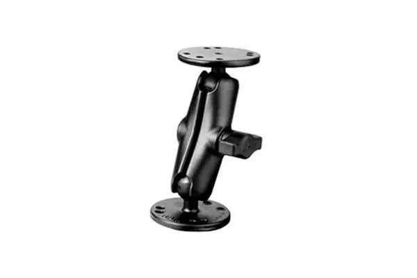 1″ Diameter Ball Mount with (2) 2.5″ Round Bases