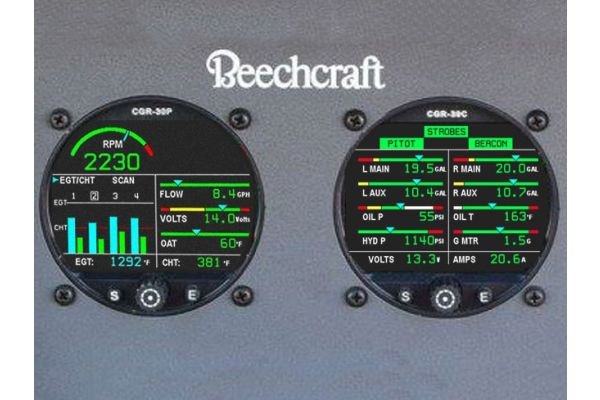 CGR-30P & CGR-30C Primary 4-Cylinder Engine Monitor Combo