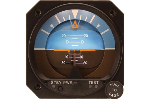 Electric Attitude indicator with standby battery system, 3 1/8″ TSO, 60-Day Lead Time