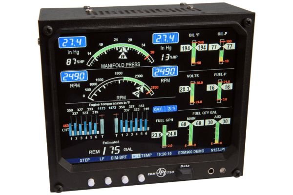 Engine Data Monitor 960 System0, 4 Cylinder Complete Primary Package, Tankless, TSO/STC