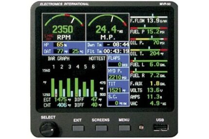 Electronics International MVP-50 Glass Panel Engine Monitor for 4 cylinder, Experimental