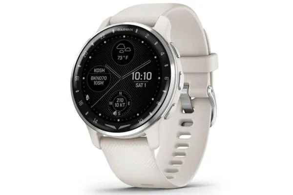 Garmin D2 Air X10 Aviator Smartwatch, Black Silicone