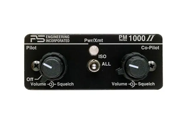 PM1000II 4-Place Panel Mount Intercom, with Pilot Isolate & Jack Kit, TSO