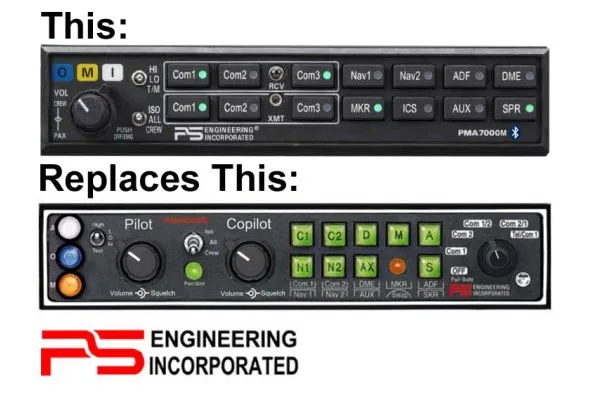 PMA7000M Audio Selector Panel, with 6-place Intercom, Bluetooth & Marker, TSO