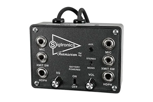 Transcom III Portable Stereo Intercom, 2-6 Place