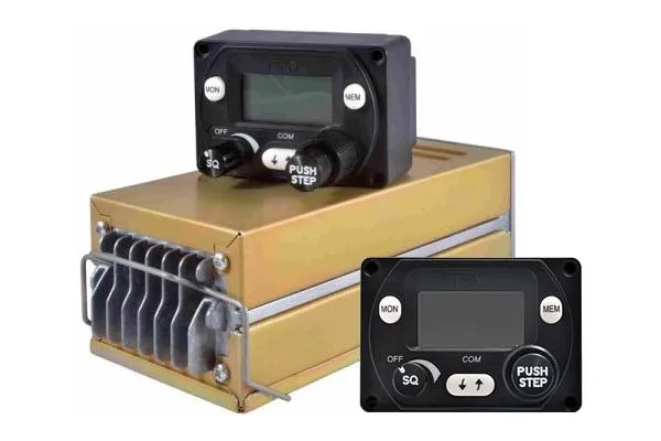 TRIG TY91 VHF Comm Radio, 6 Watt Power, Dual Control Kit