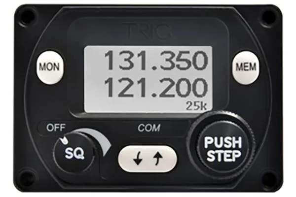 TRIG TY92 VHF Comm Radio, 16W Power, 28 volt, Dual Control Kit