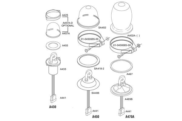 Clear Belly Strobe Assembly